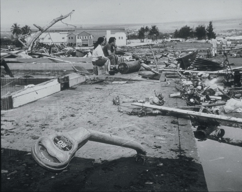 Hilo, Hawaii after the 1960 tsunami