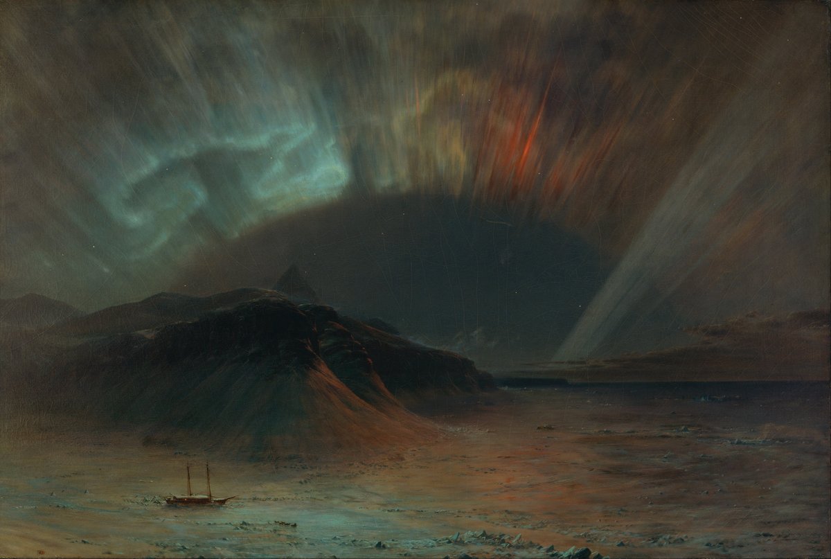 Aurora Borealis painting by Frederic Edwin Church, 1865