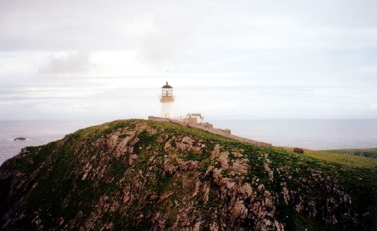 The lighthouse on Eilean Mòr of the Flannan Isles