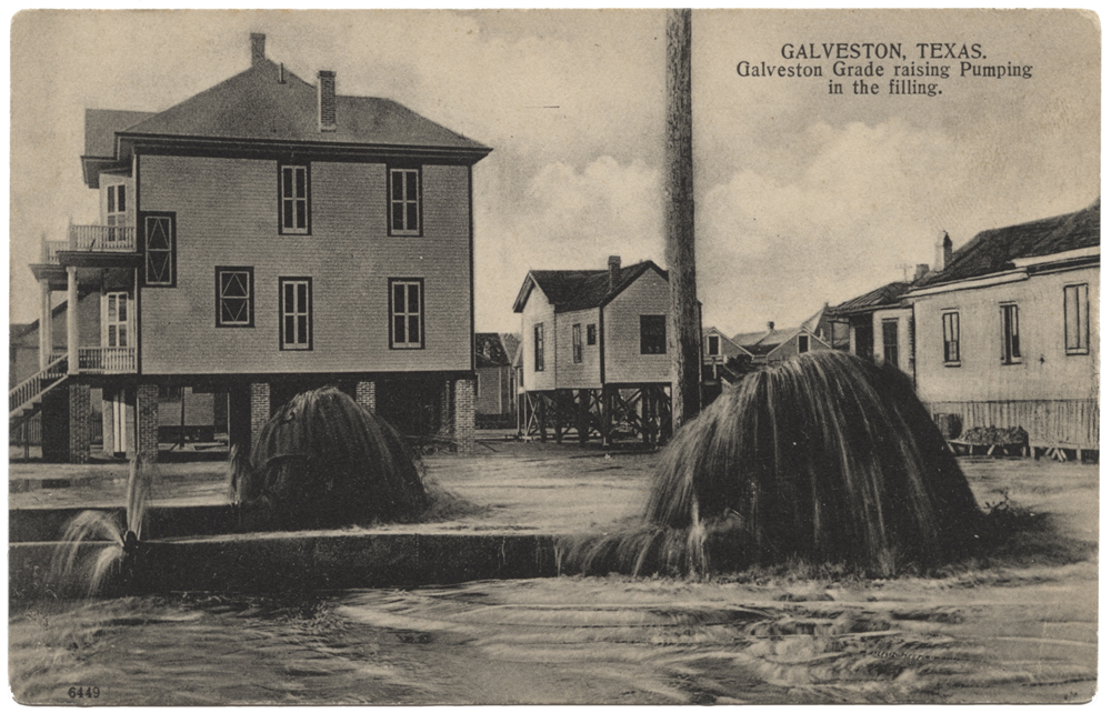 Pumping operations for the Galveston grade raising project, c.1904-1910
