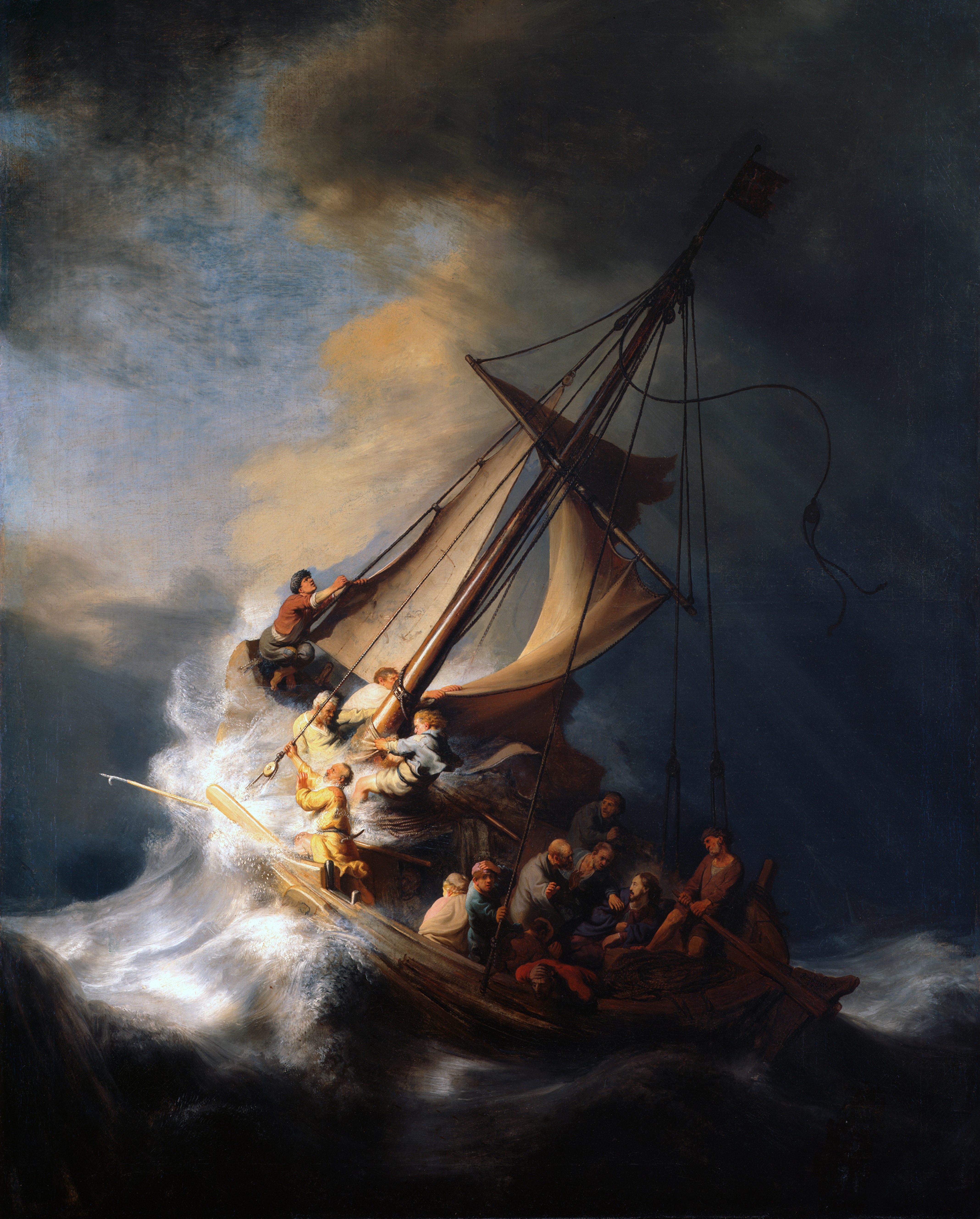 Christ in the Storm on the Sea of Galilee by Rembrandt, 1633, stolen from the Gardner Museum