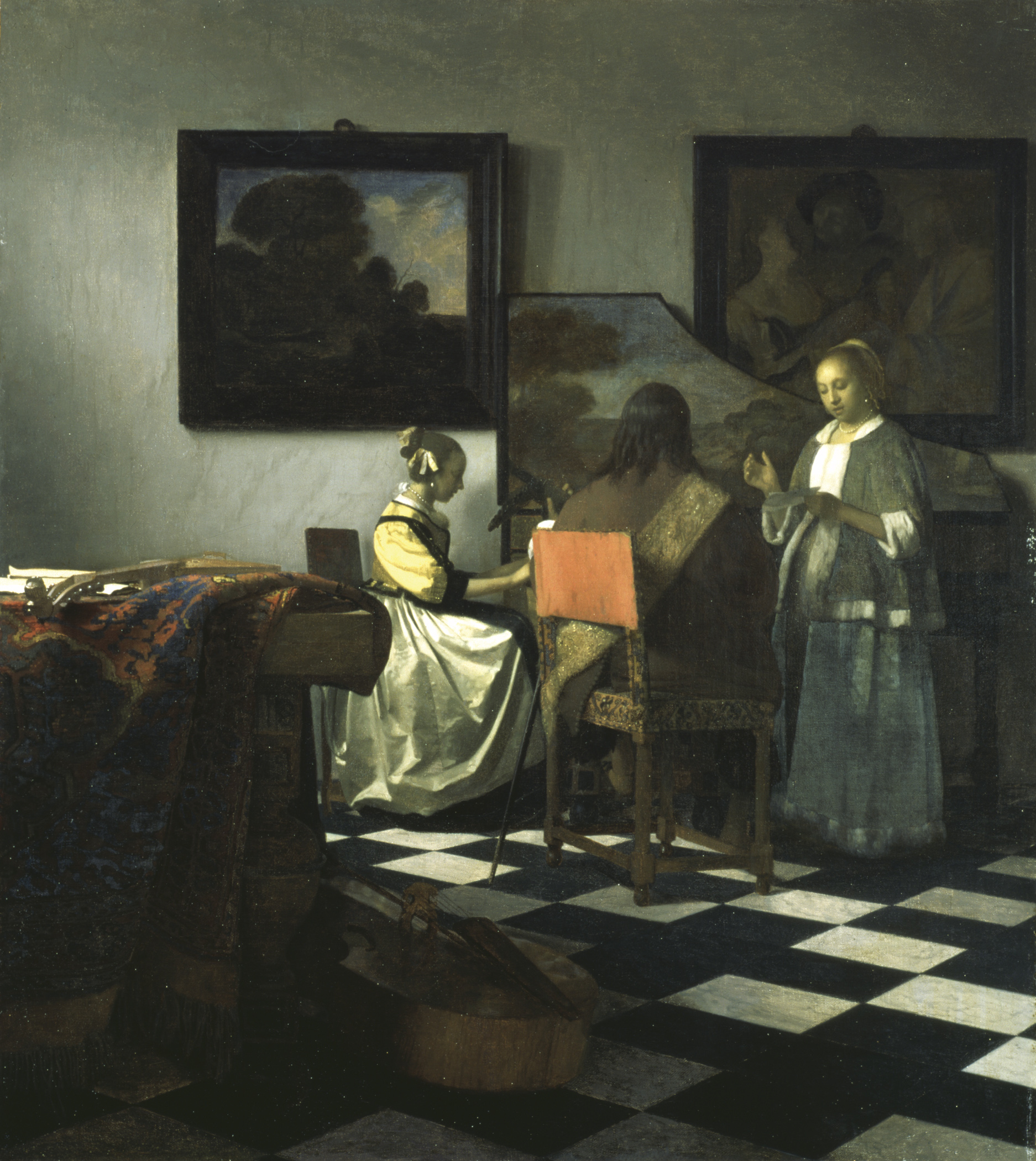 The Concert by Johannes Vermeer, c. 1663, the most valuable unrecovered stolen painting in the world