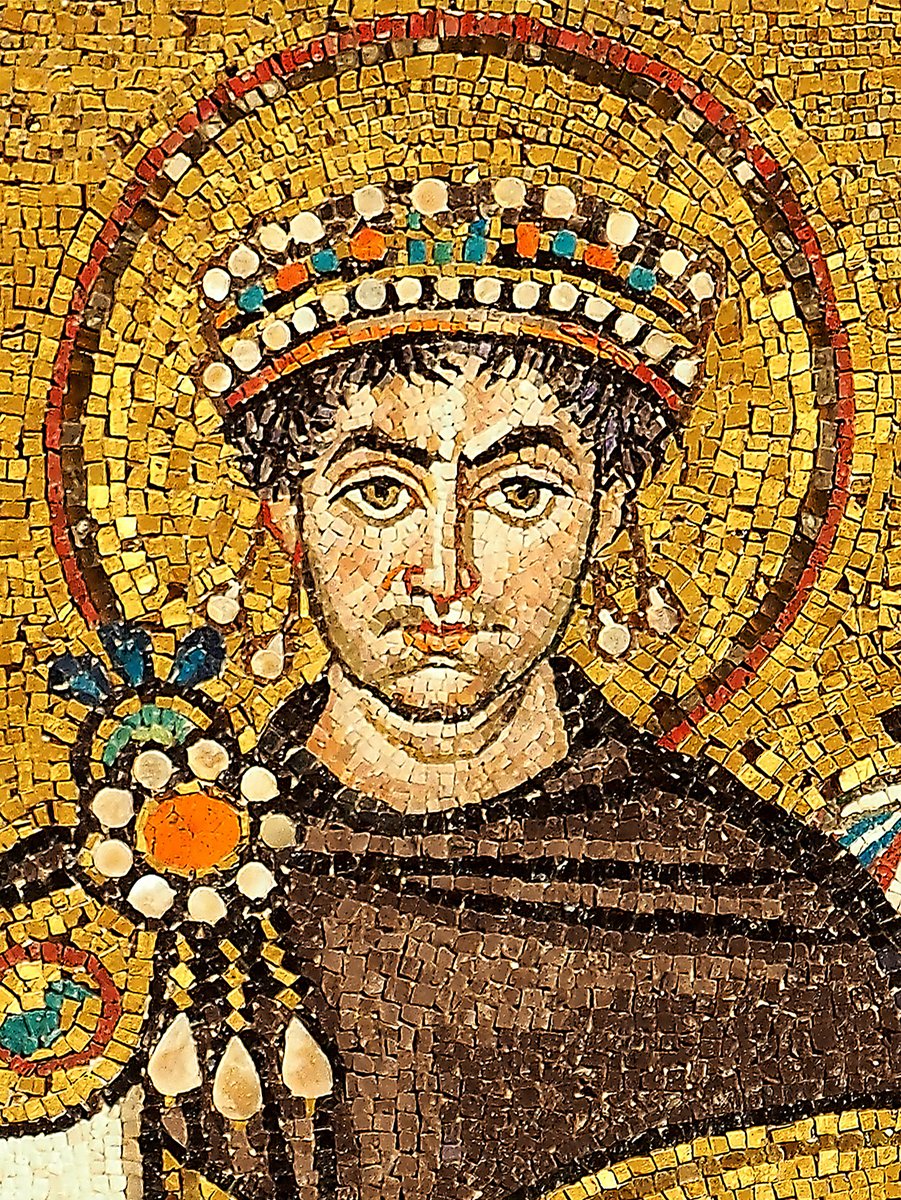 Mosaic of Emperor Justinian I from San Vitale, Ravenna