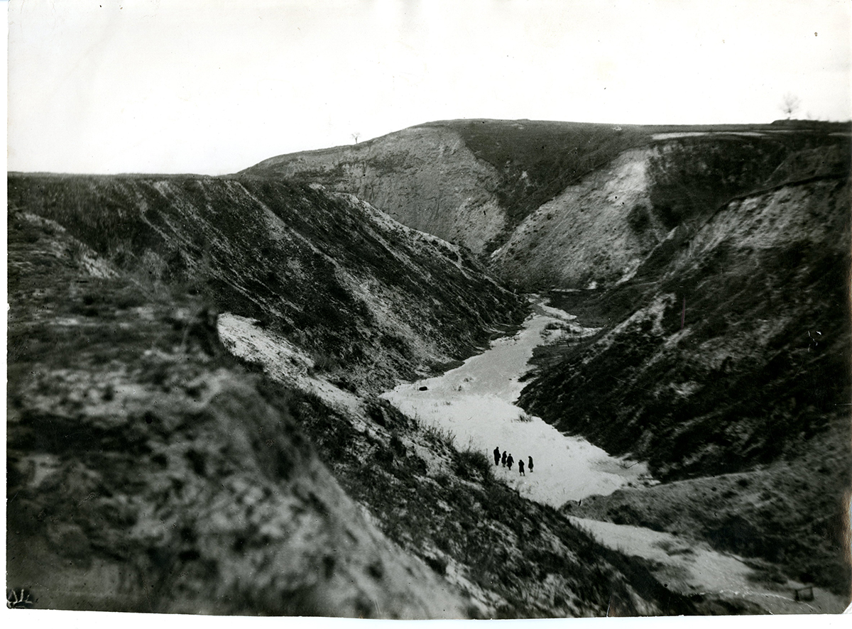 Babyn Yar ravine, photographed in 1943