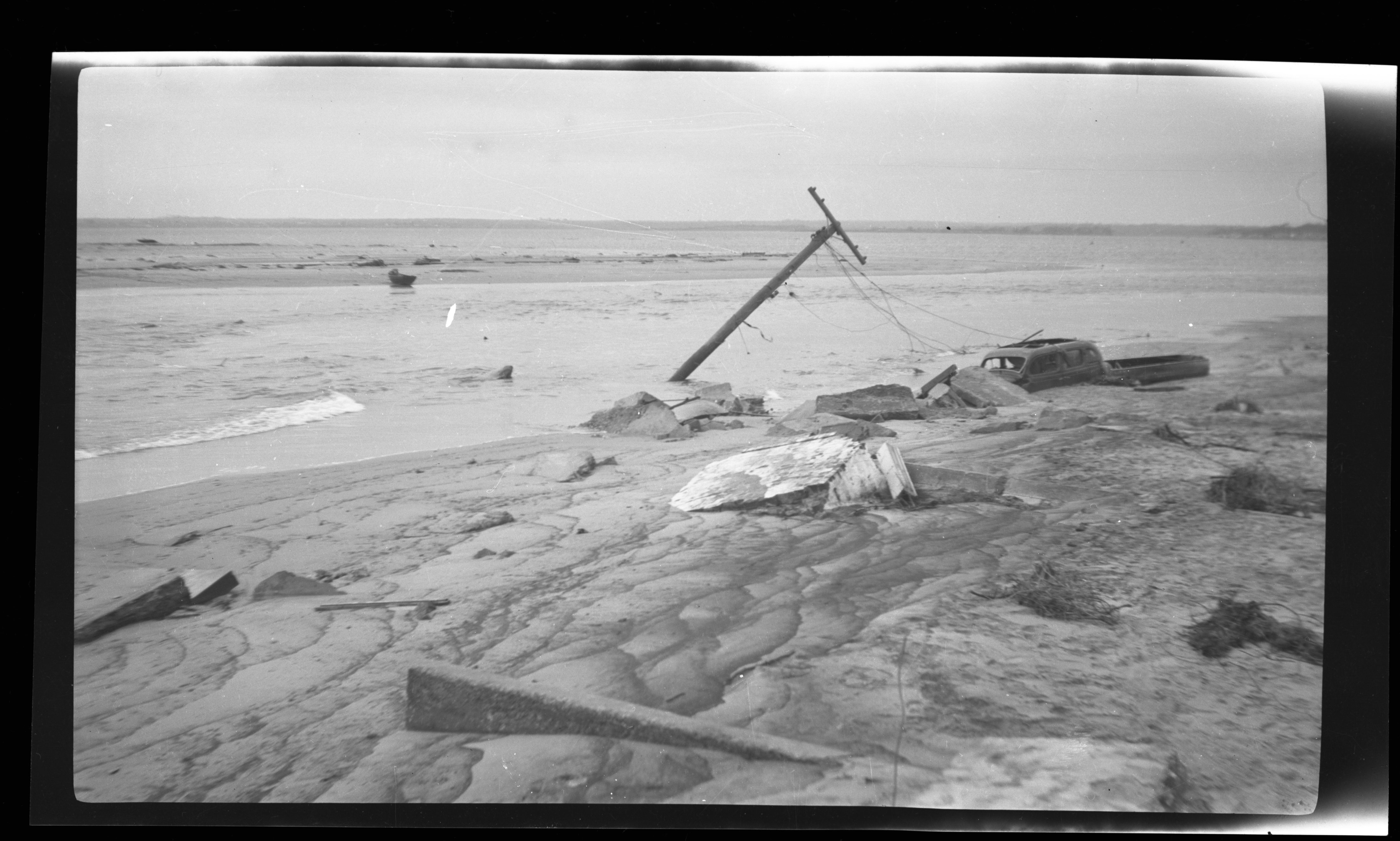 Napatree Point Westerly Rhode Island after the 1938 hurricane, all structures gone