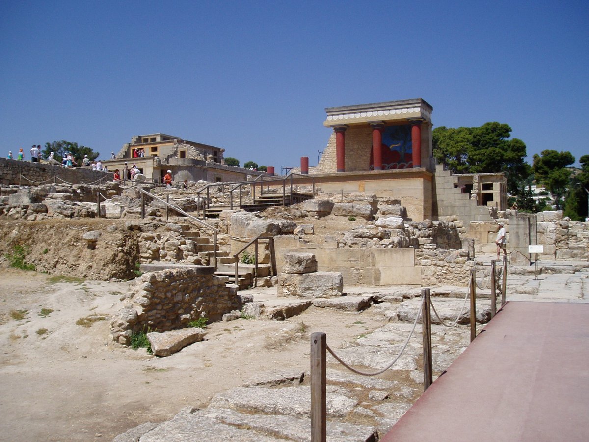 The Palace of Knossos on Crete, center of Minoan civilization